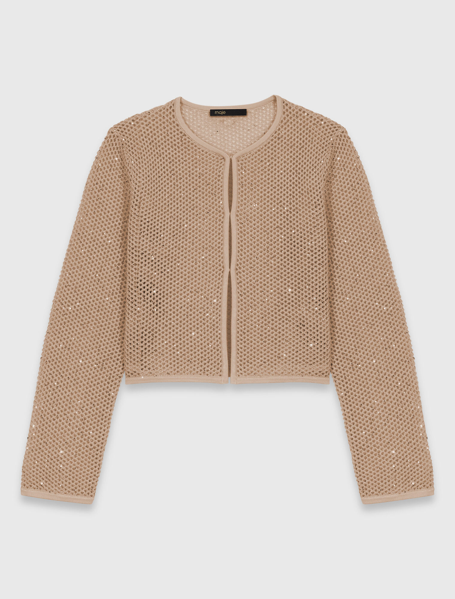 Cardigan in maglia glitterata