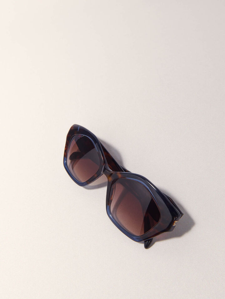 Occhiali cat-eye in acetato