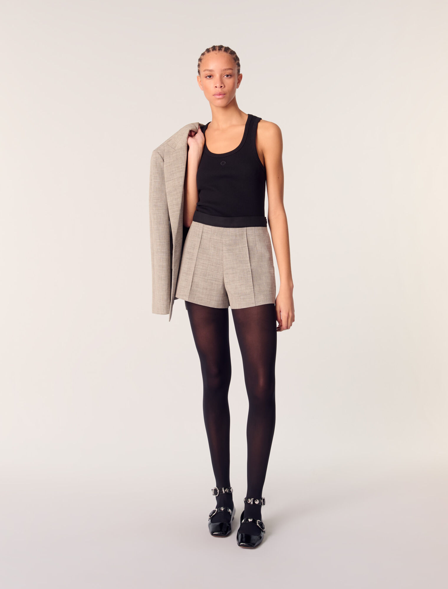Shorts da tailleur con pinces