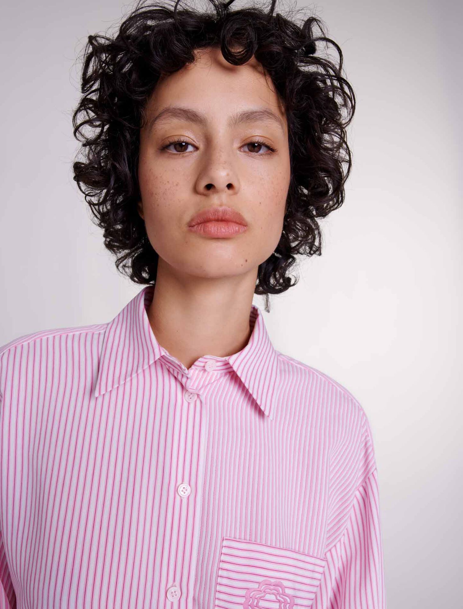 Camicia lunga a righe