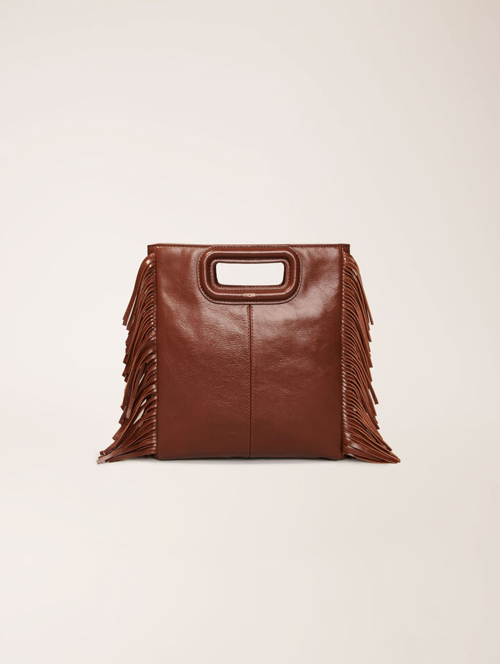 Borsa M in pelle craquelé