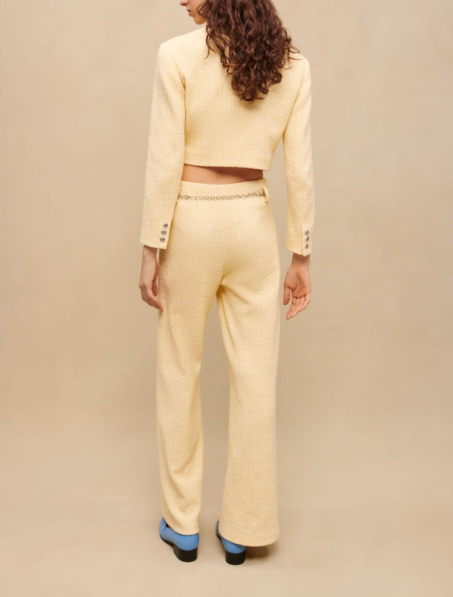 Giacca corta da tailleur in tweed