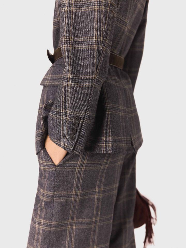 Giacca da tailleur a quadri
