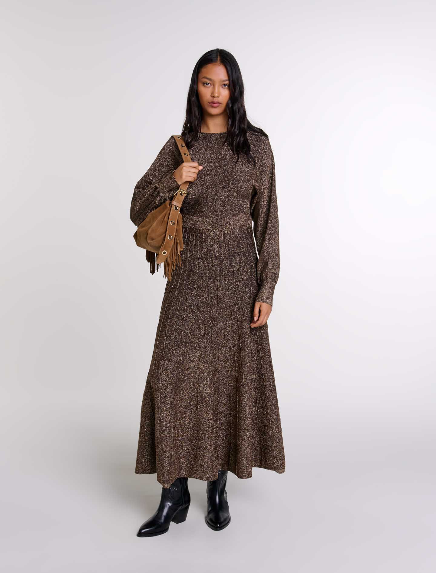 Abito maglia lungo discount