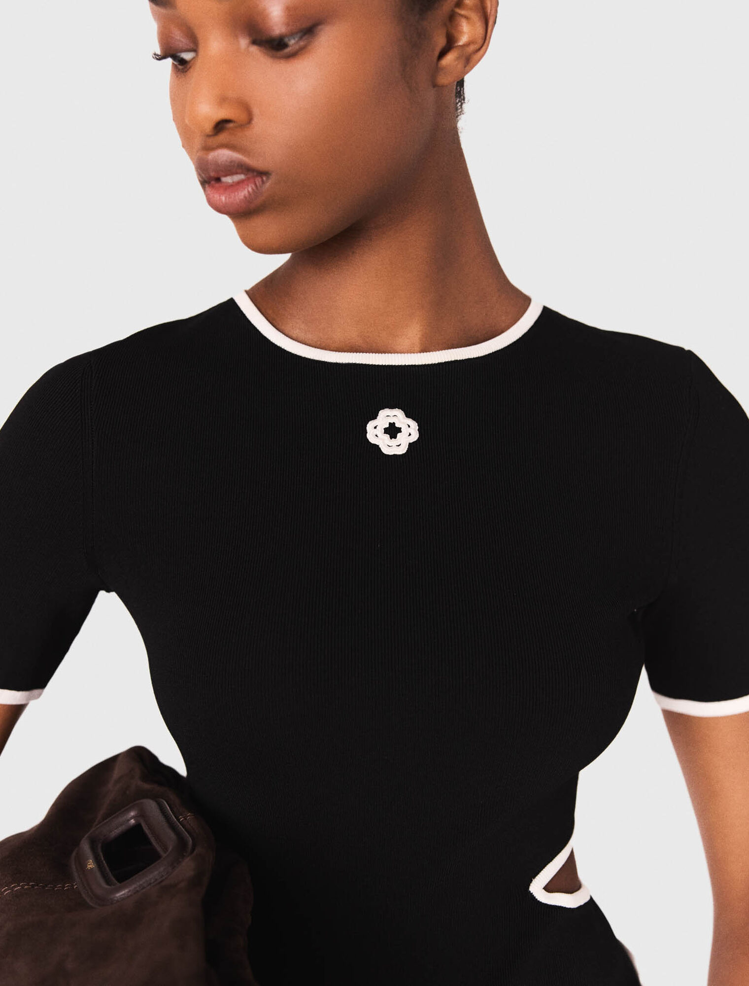 Body traforato in maglia