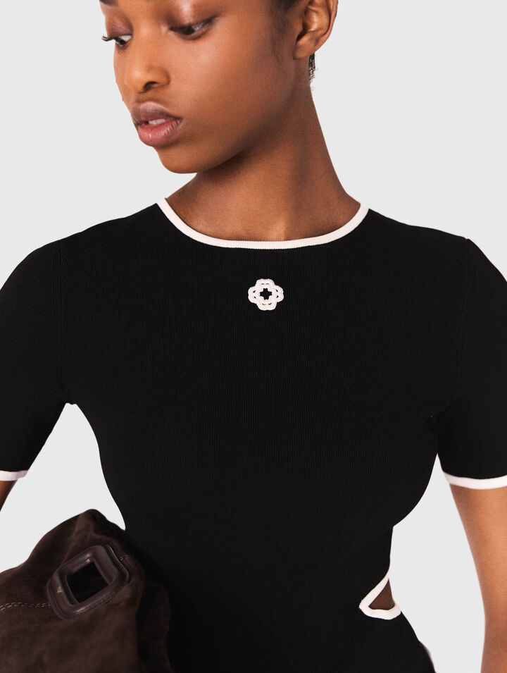 Body traforato in maglia