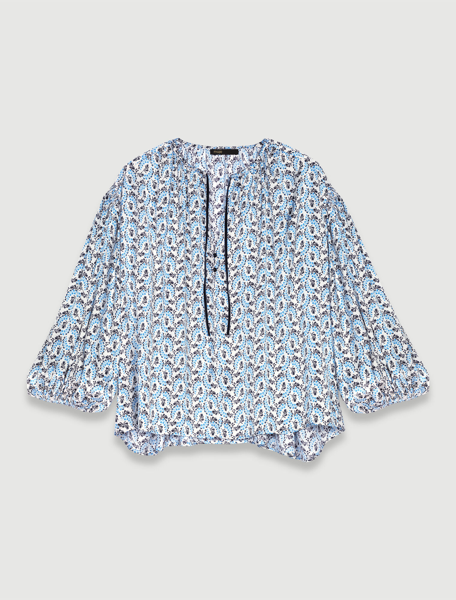 Blusa ampia satinata