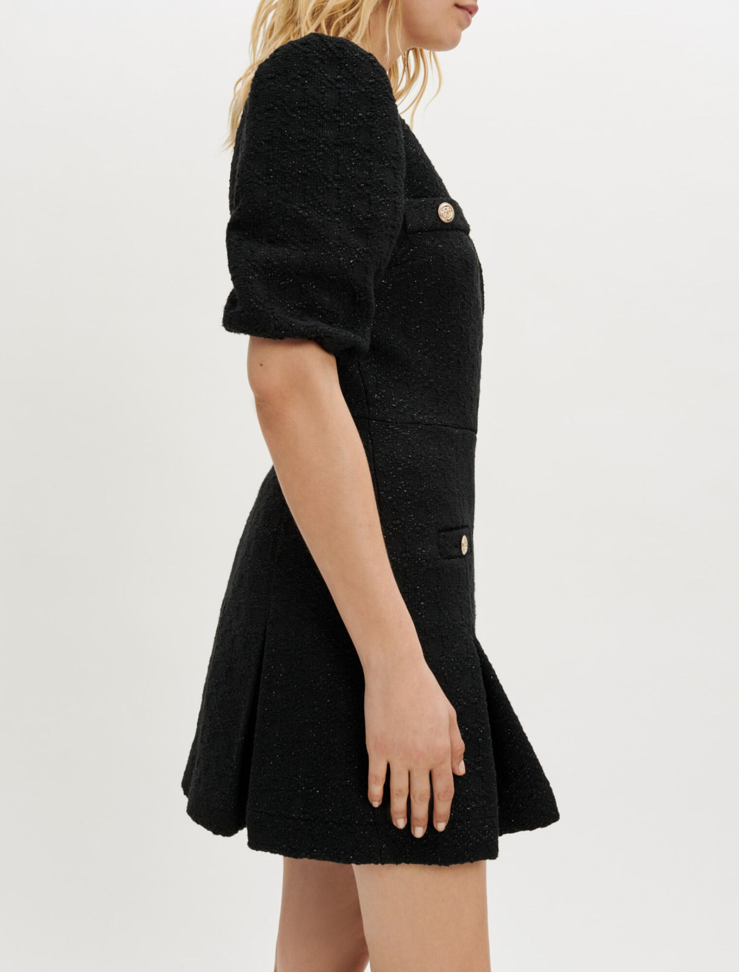 Abito corto in tweed
