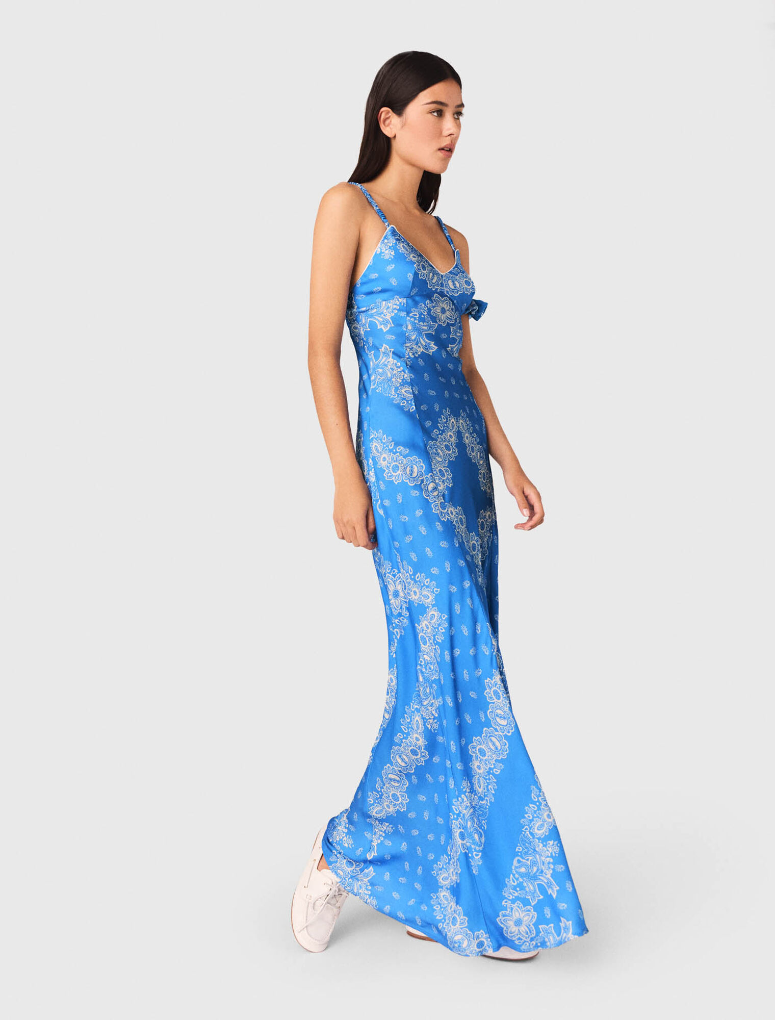 Abito lungo con stampa