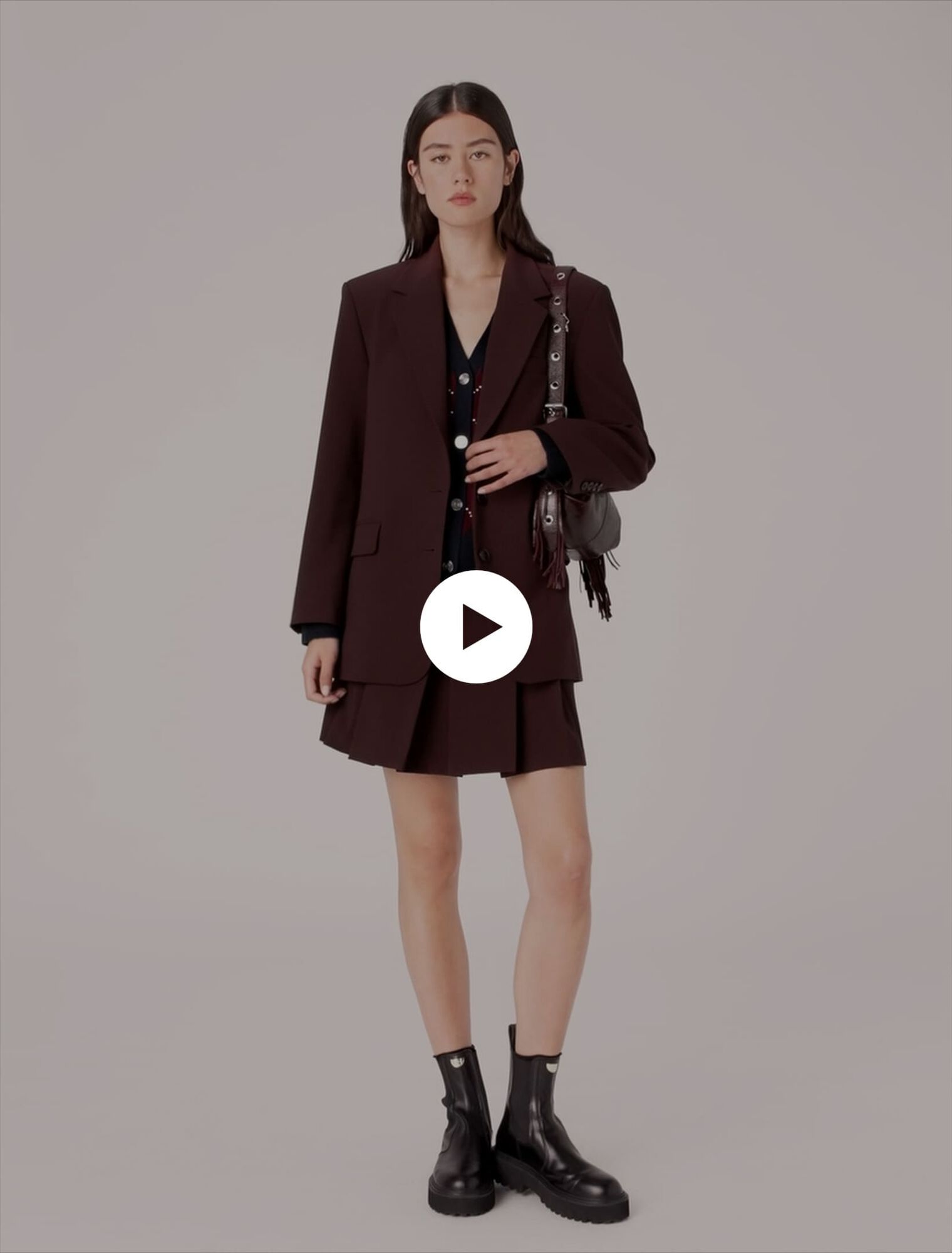 Giacca da tailleur con cintura