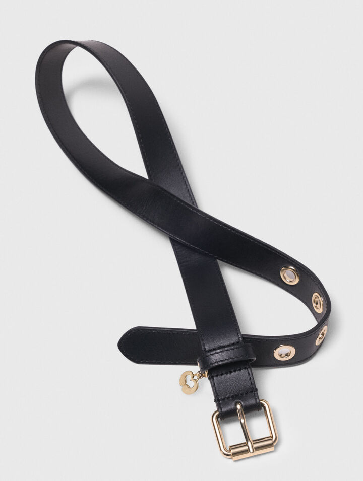 Cintura in pelle con fibbia Miss M
