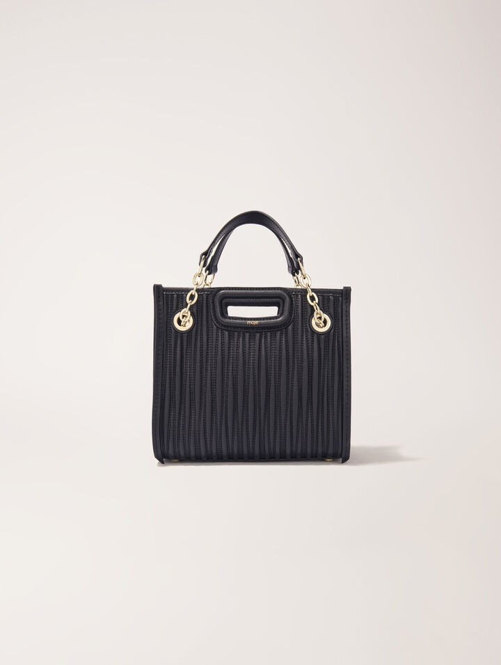 Mini borsa tote in pelle trapuntata