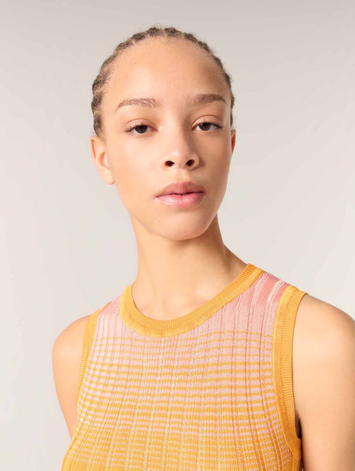 Abito lungo in maglia tie&dye