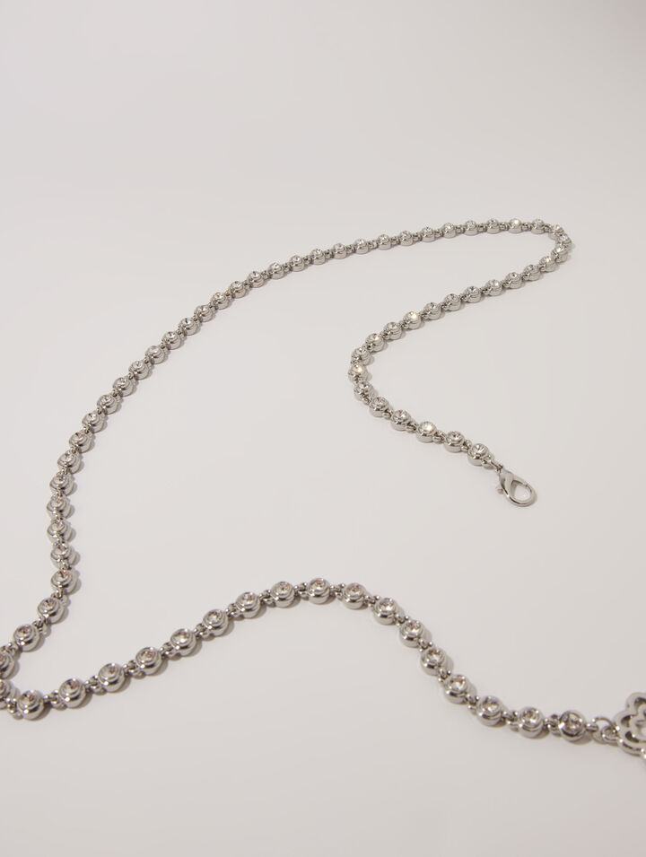 Cintura con catenina e strass