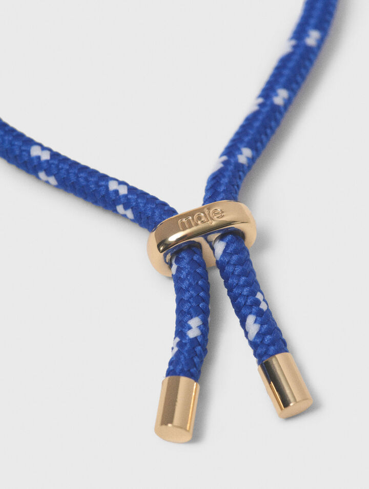 Bracciale catena con cordino marino