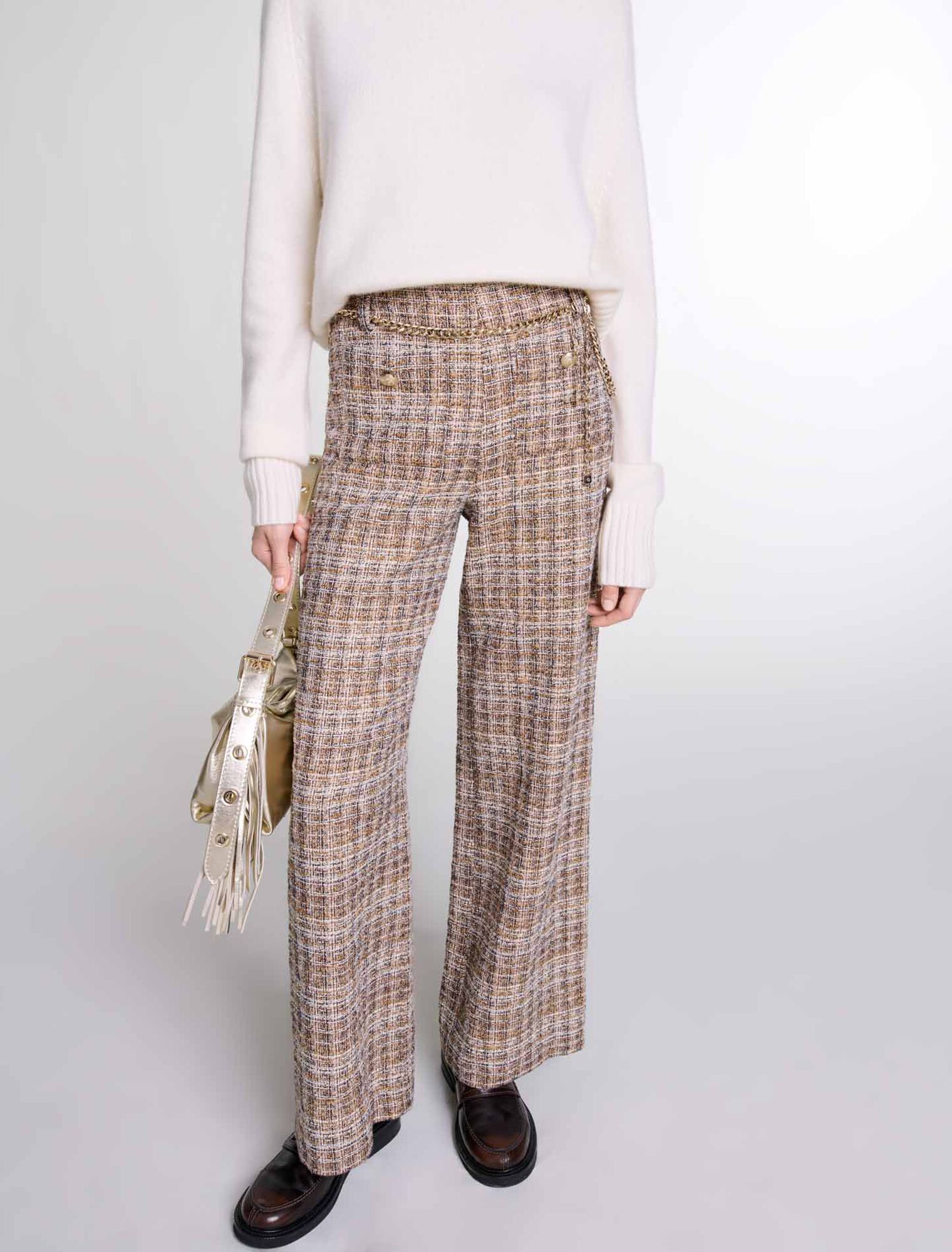 Pantaloni in tweed