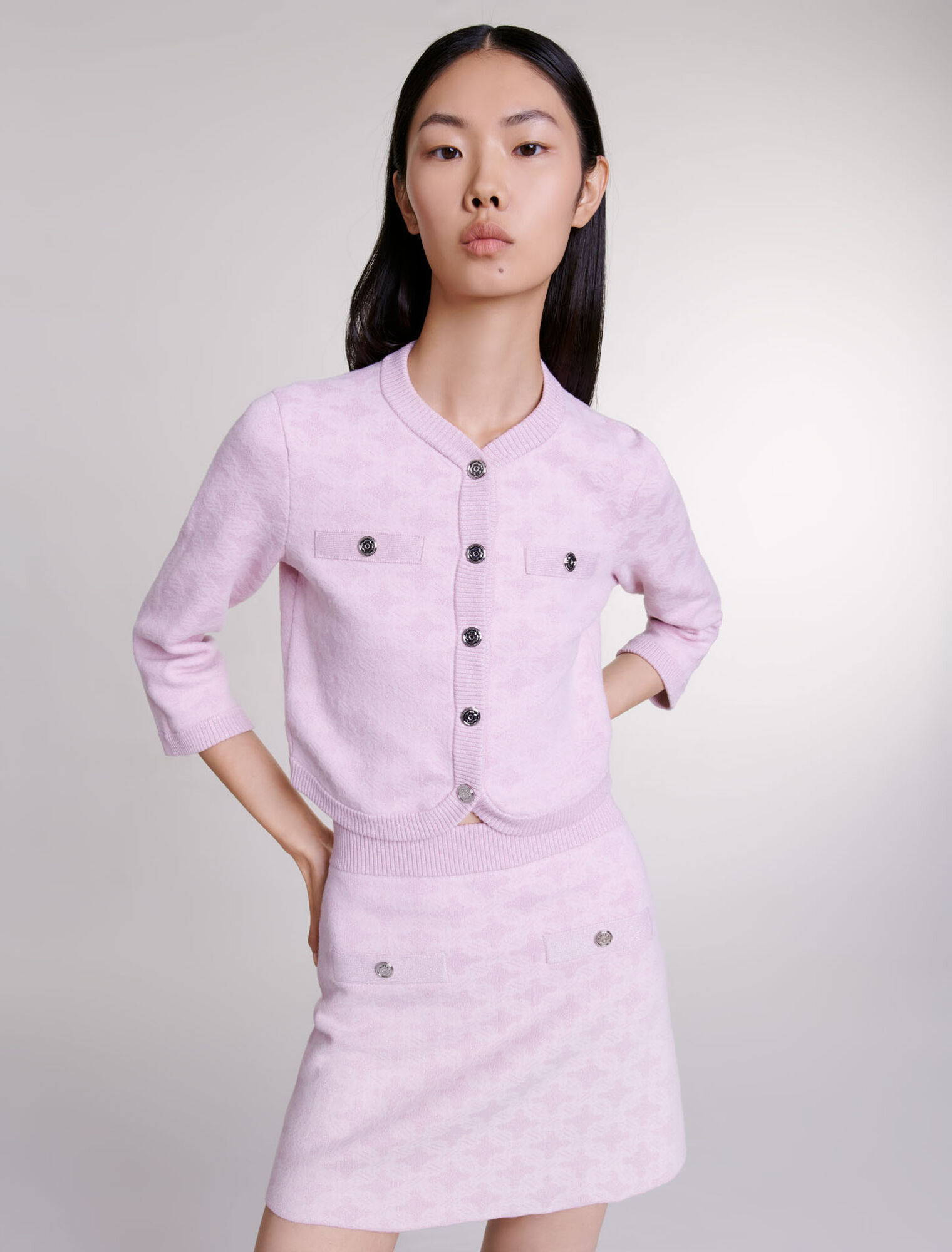 Gonna in maglia jacquard