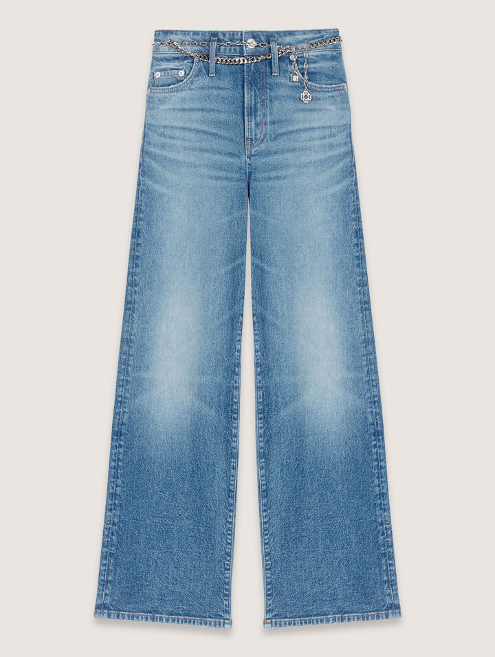 Jeans e cintura a maglie