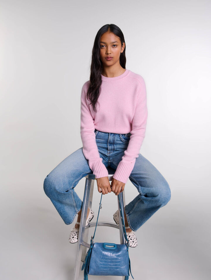 Jeans dritti dettagli intrecciati
