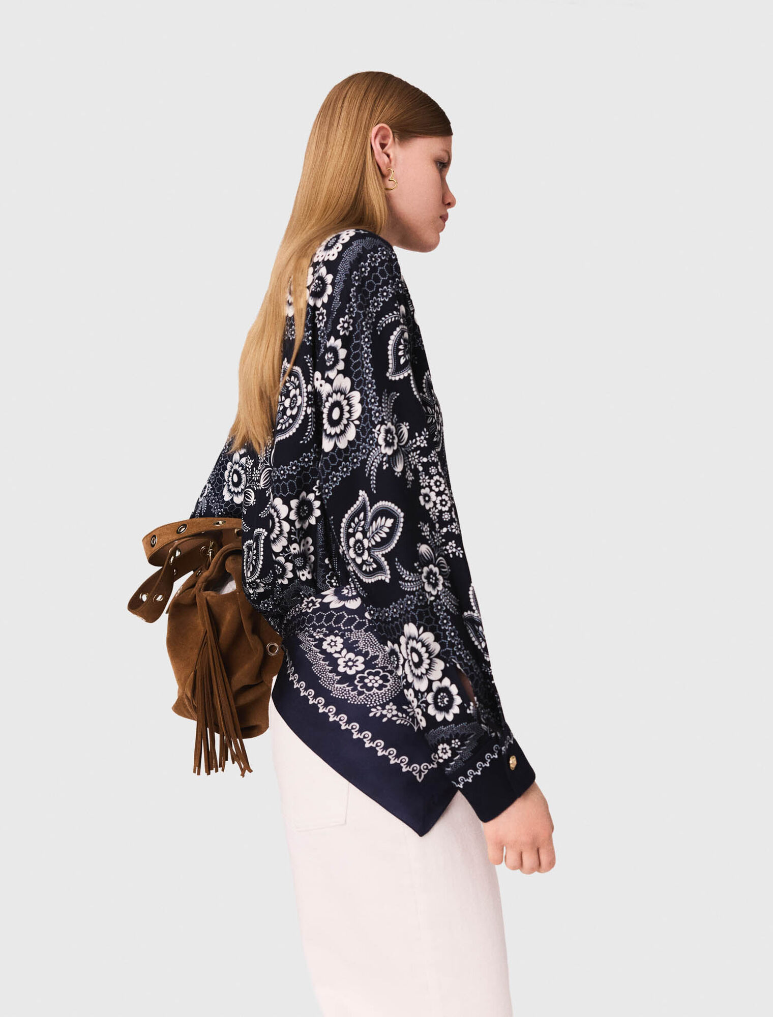 Camicia fluida con stampa