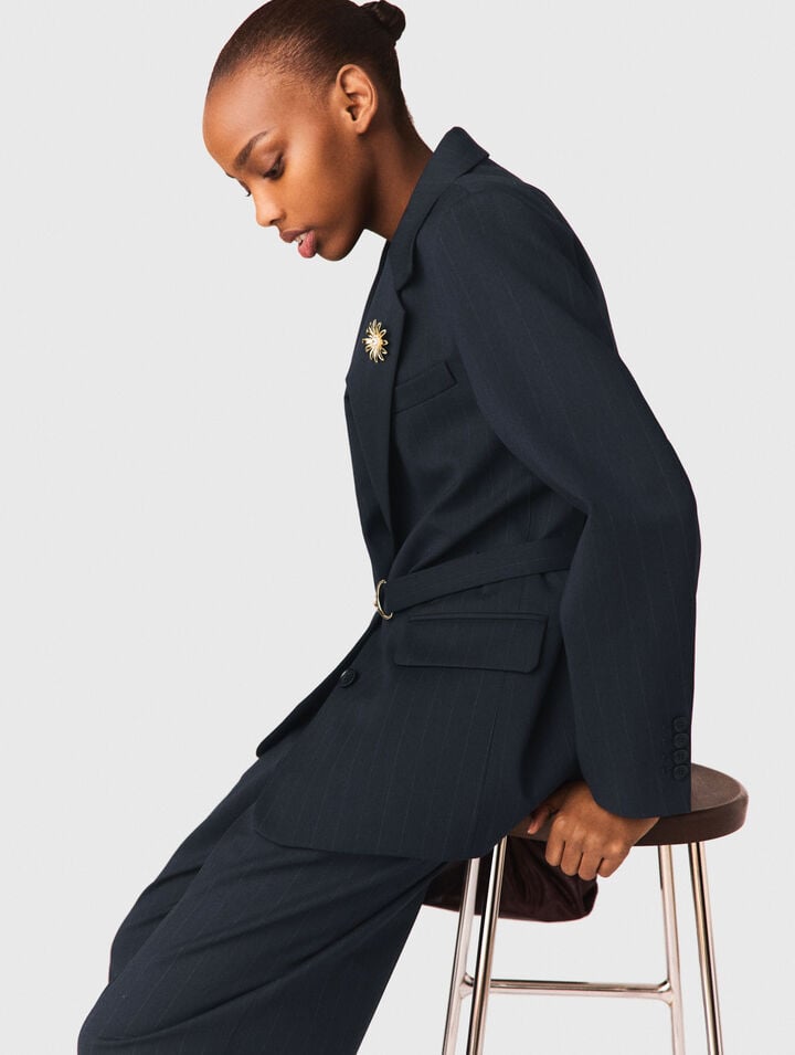 Giacca da tailleur a righe