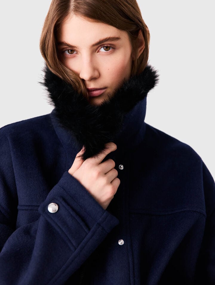 Cappotto corto double face