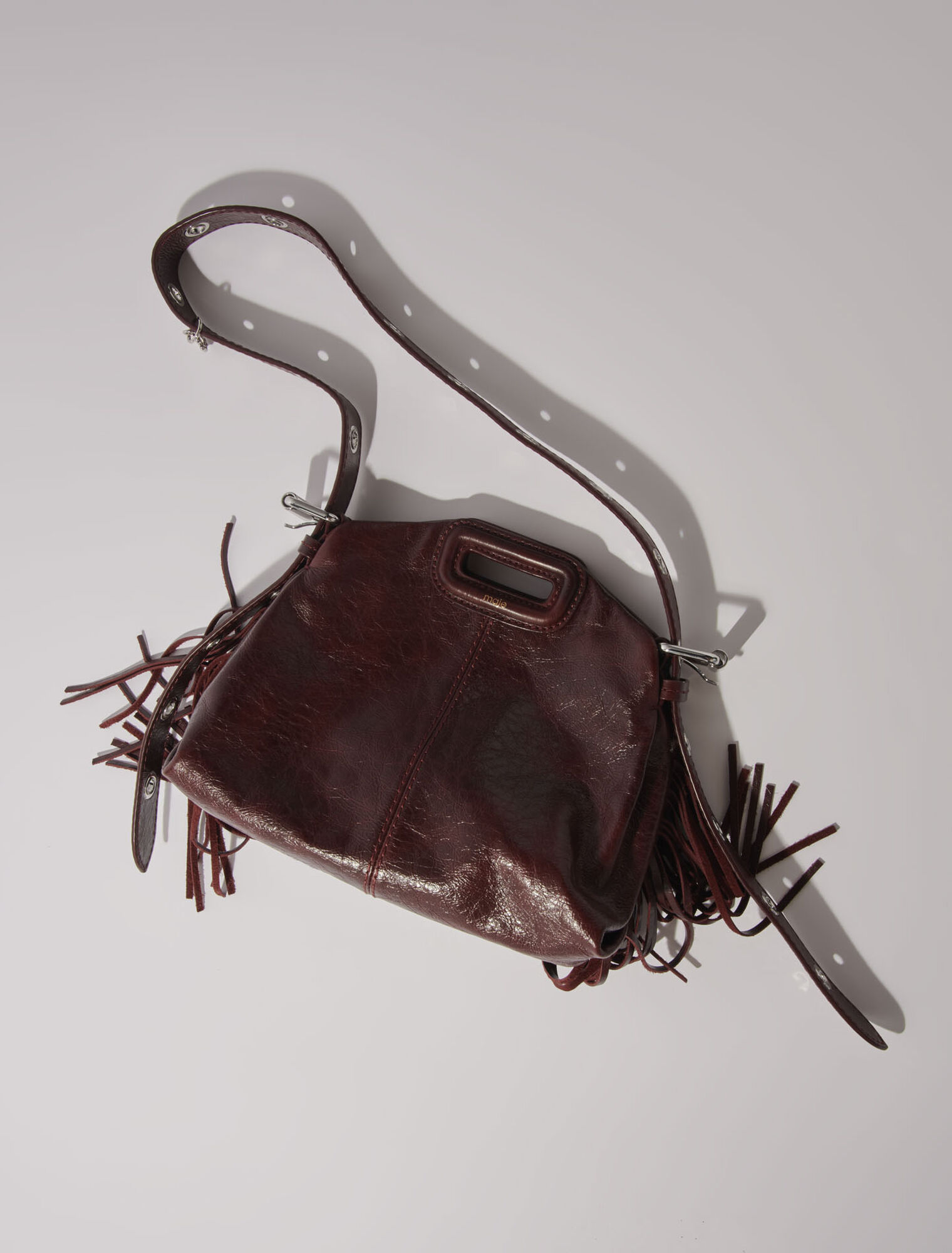 Mini-bag Miss M in pelle craquelé