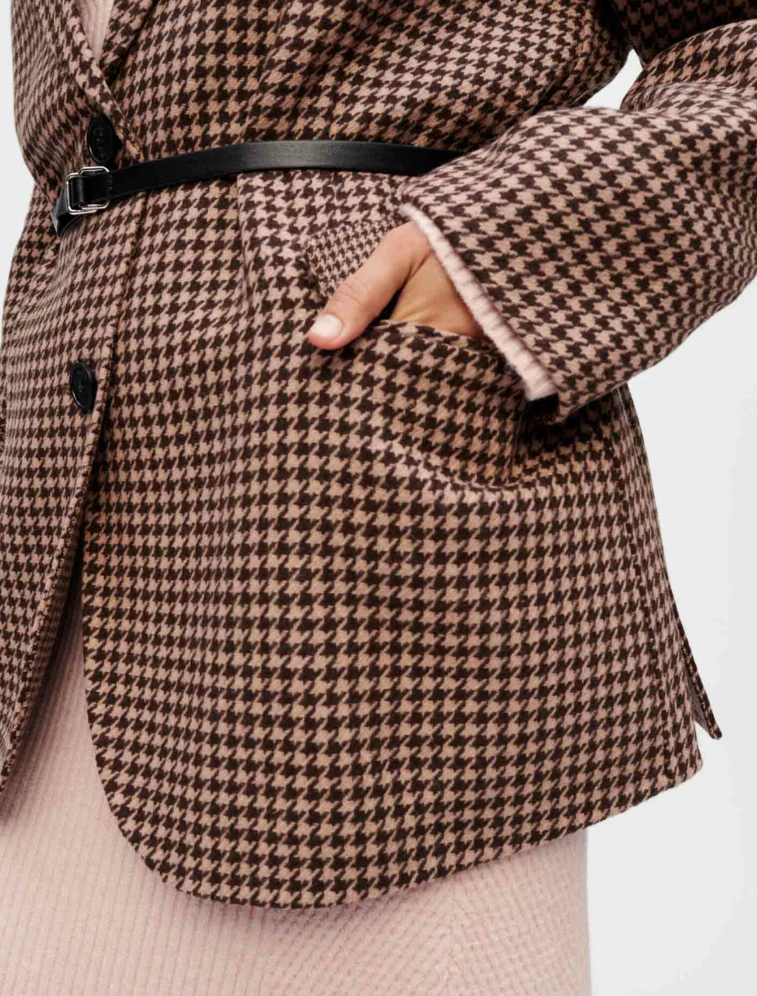 Cappotto oversize in pied-de-poule