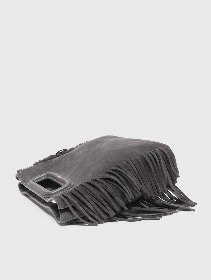 Borsa M in pelle scamosciata