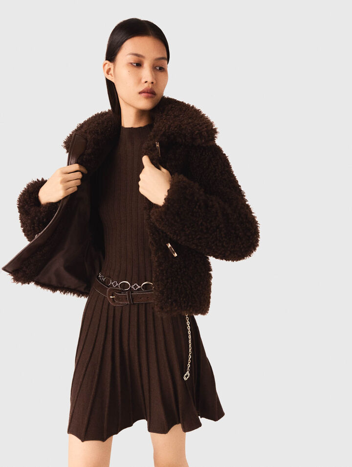 Cappotto corto in spugna