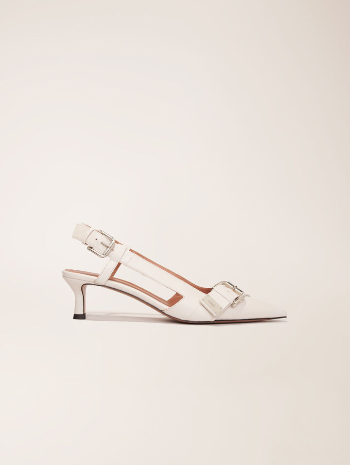Décolleté slingback doppia fibbia