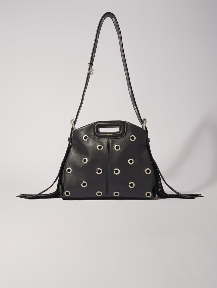 Borsa Miss M Mini in pelle e occhielli