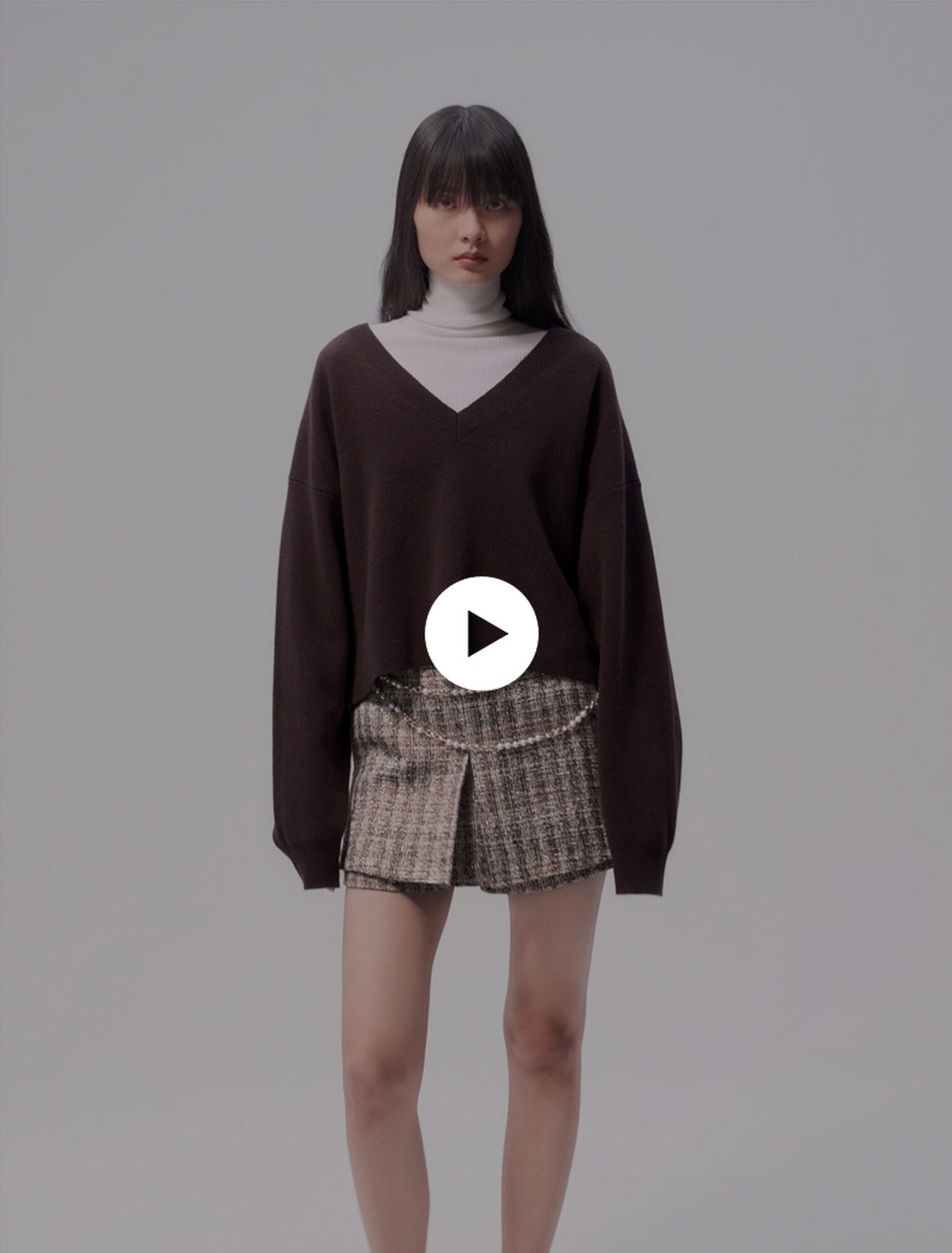 Pullover scollo a V