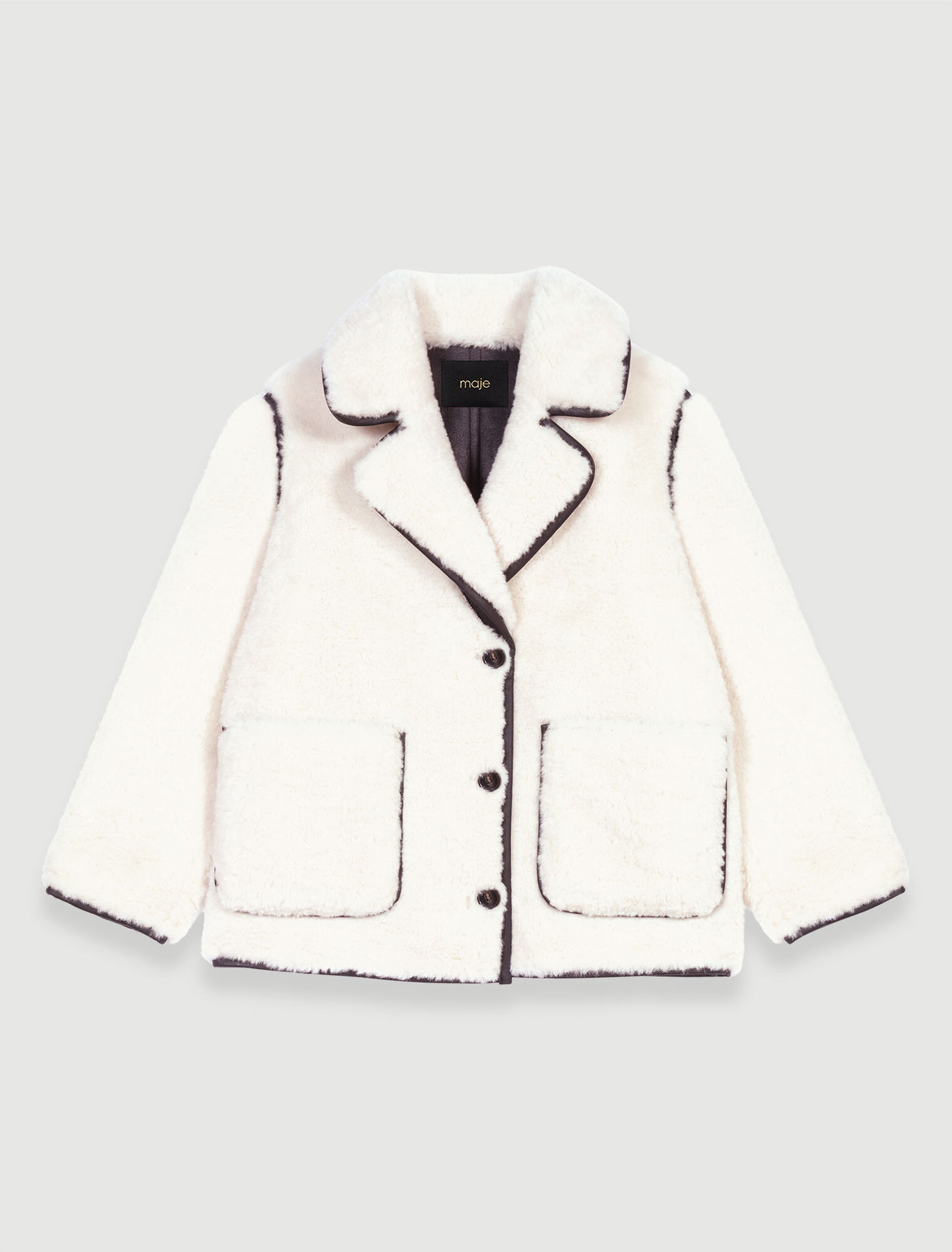 Cappotto corto in ecopelliccia
