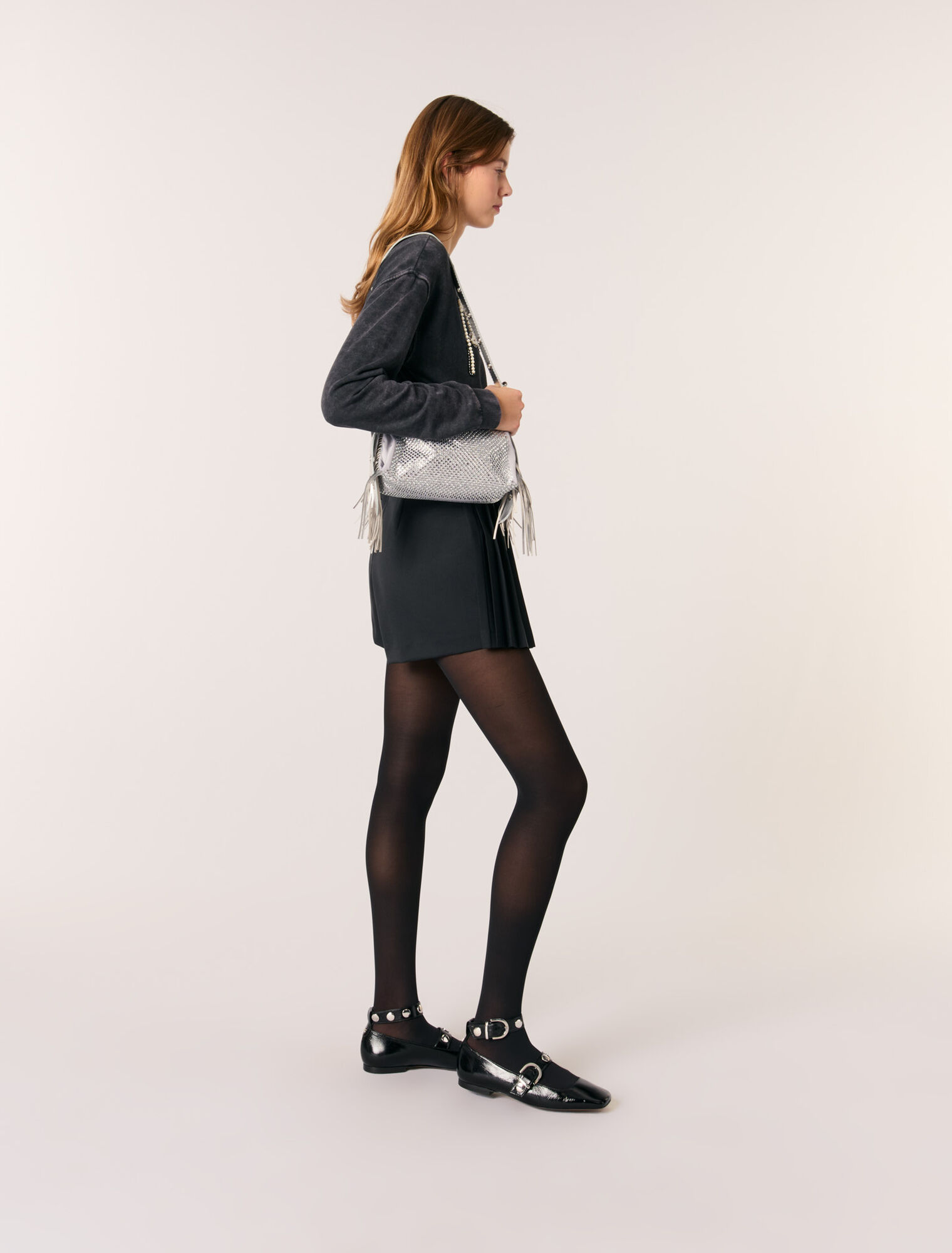 Borsa Miss M Mini metal con strass