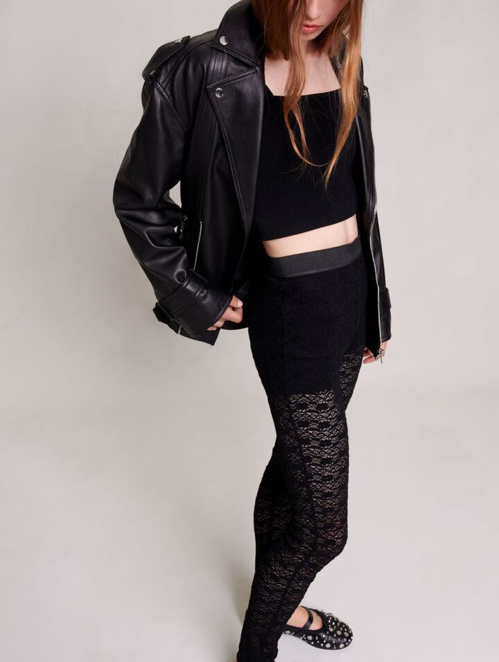 Leggings di pizzo