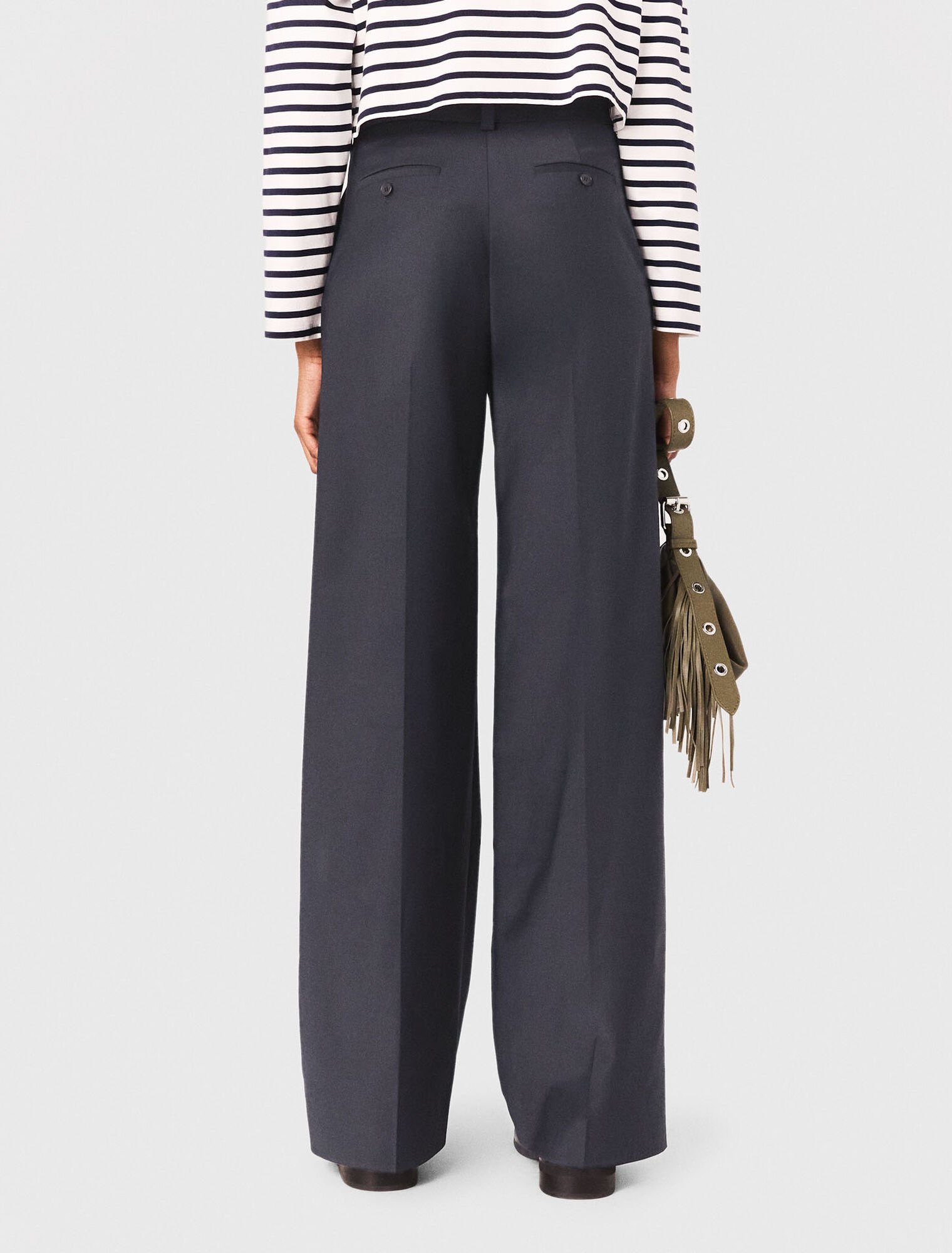Pantaloni tailleur dettagli catena