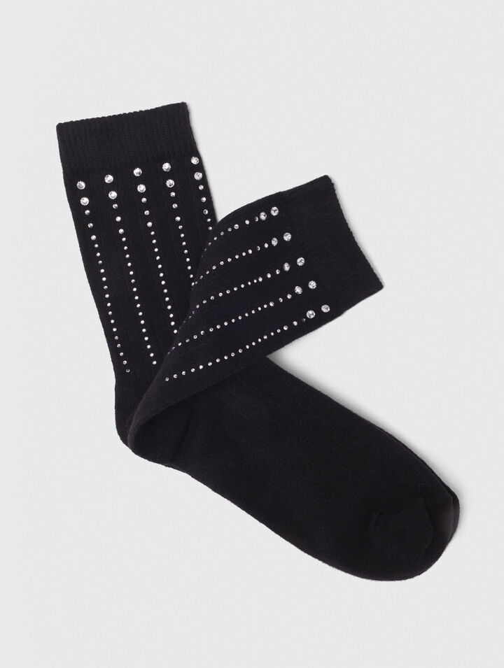 Calzini in cotone con strass