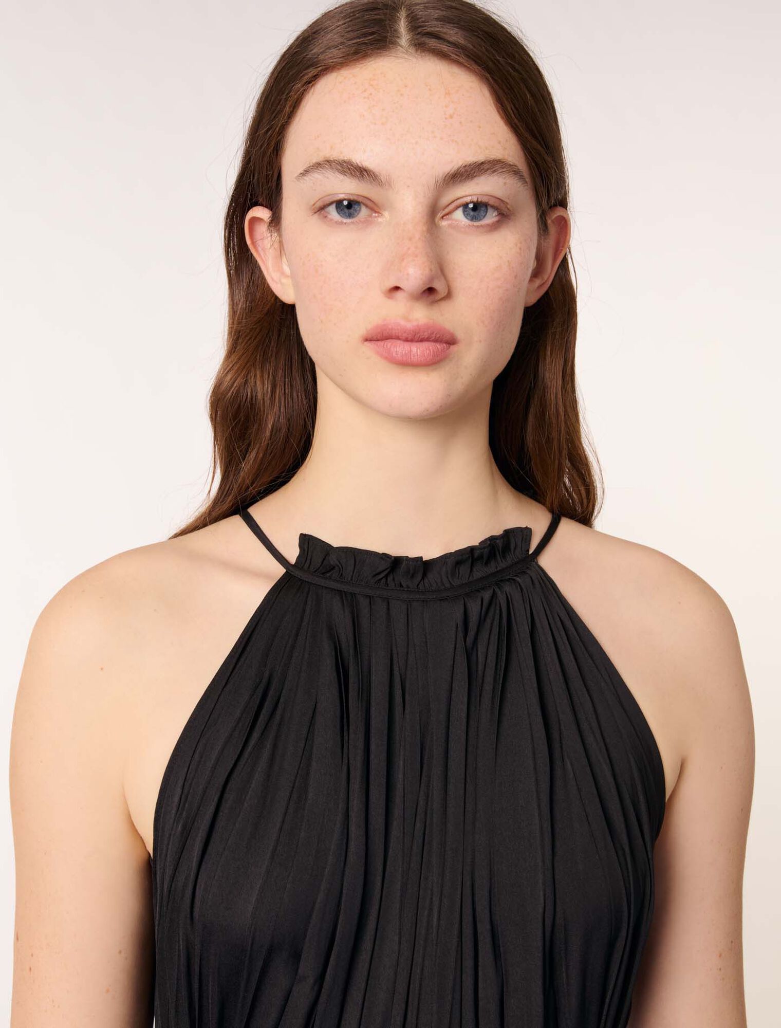 Tuta jumpsuit plissettata