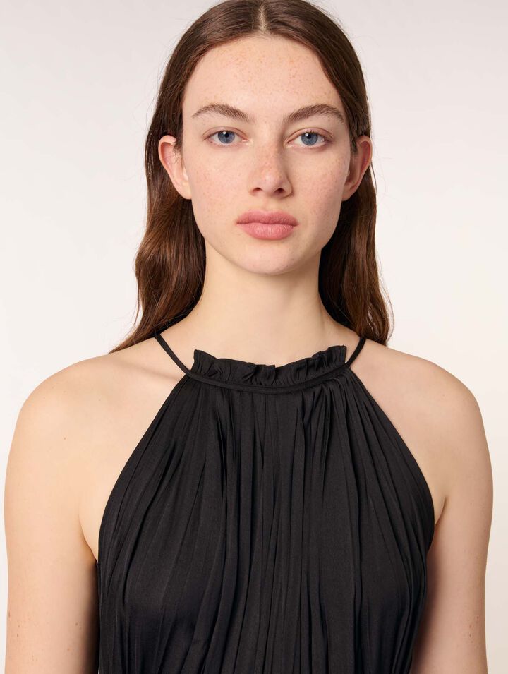 Tuta jumpsuit plissettata