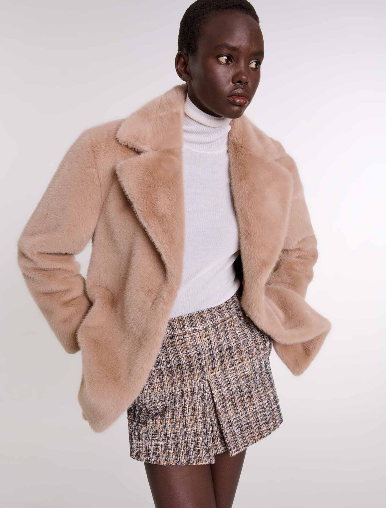 Cappotto in ecopelliccia