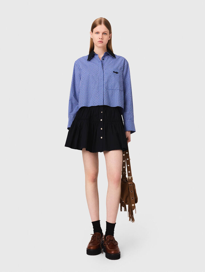 Camicia strass e colletto removibile