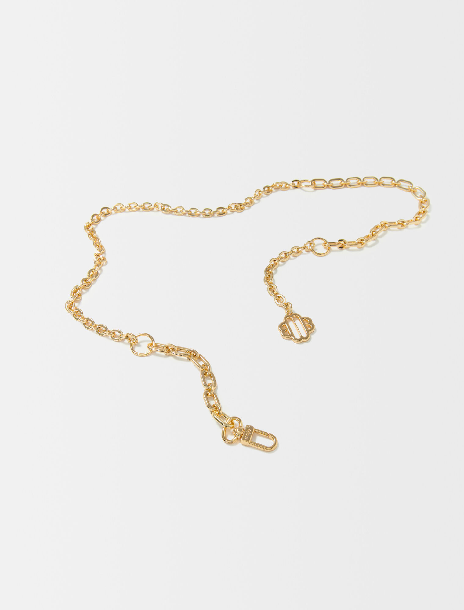 Cintura a catena con logo Clover