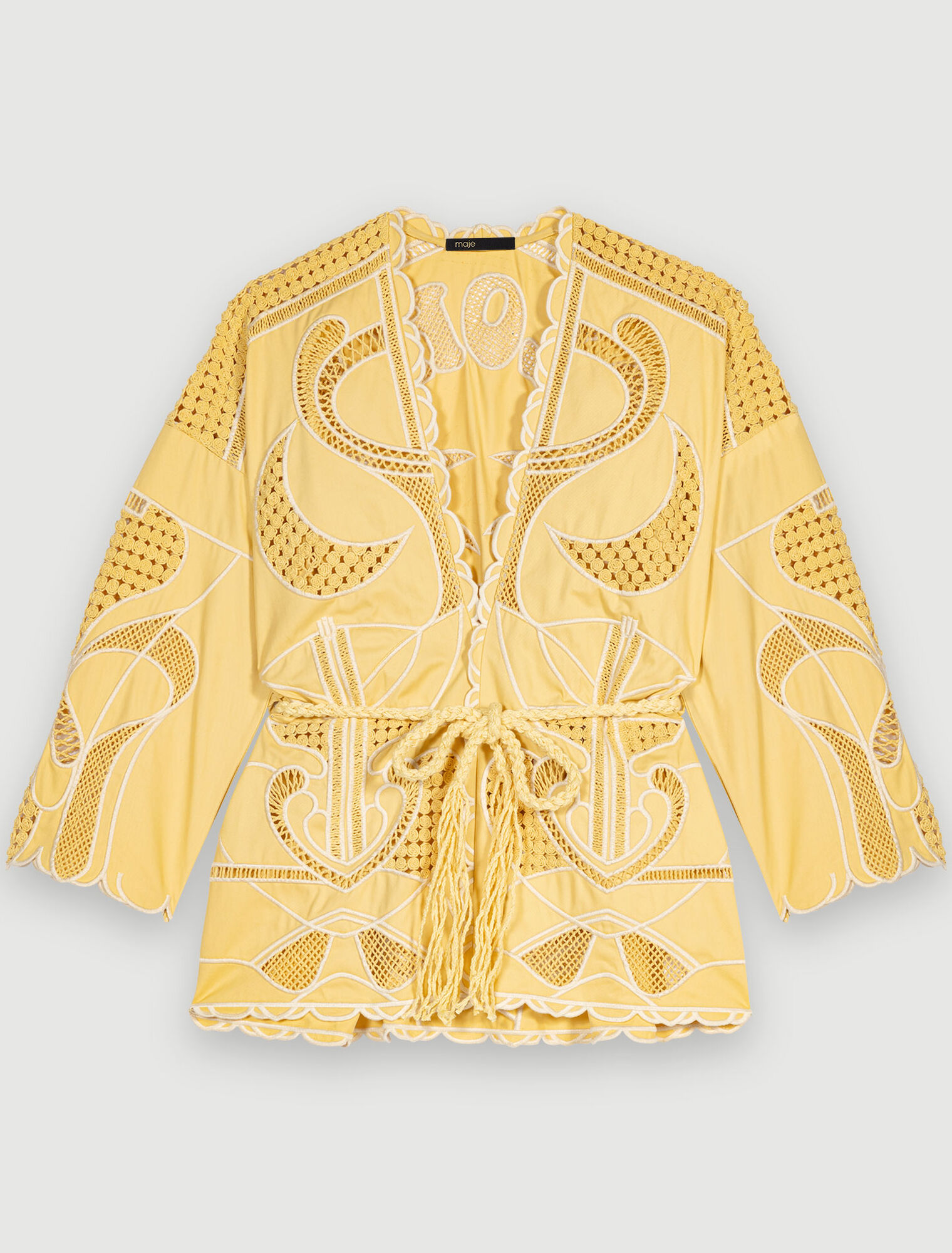 Giacca kimono ricamata