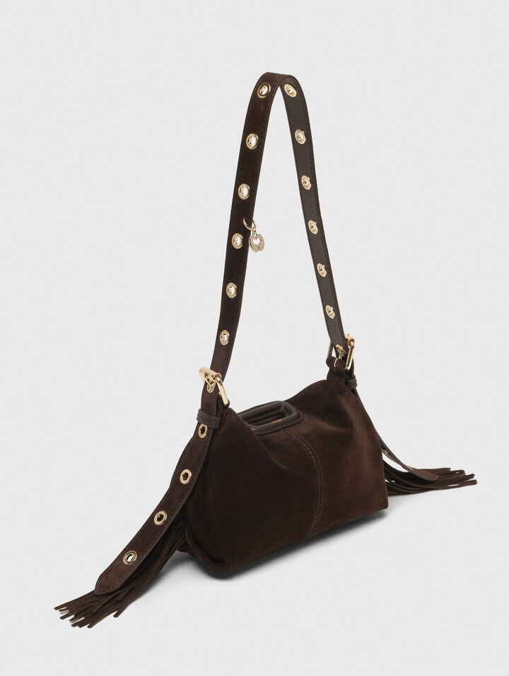 Borsa Miss M mini in pelle scamosciata
