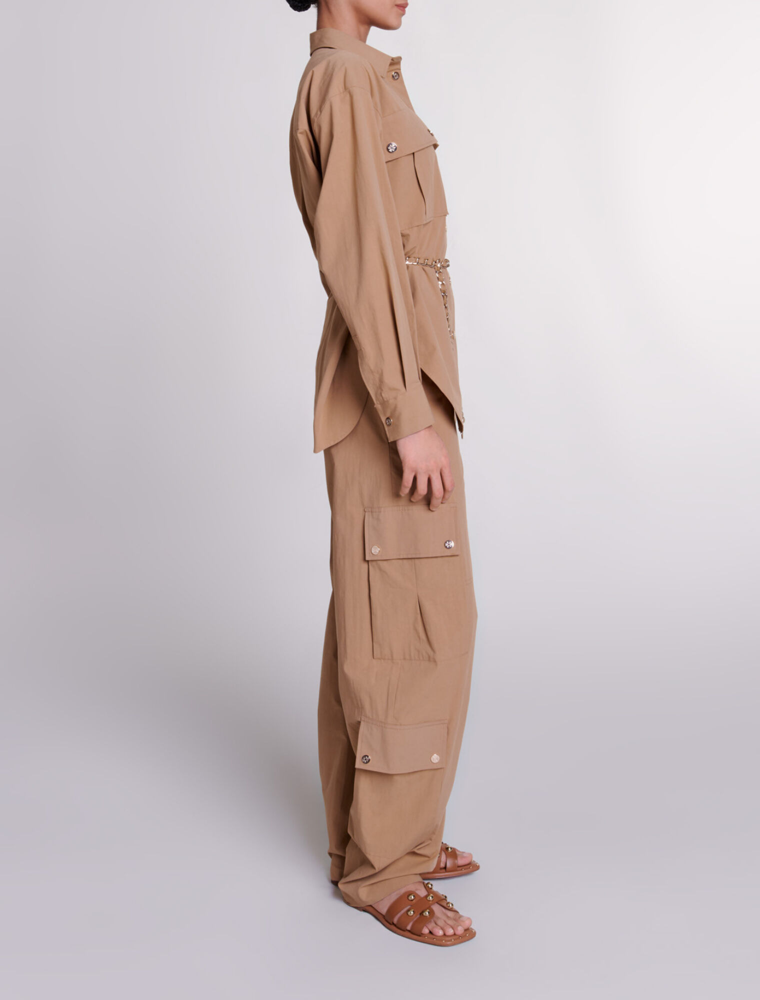 Camicia lunga con cintura