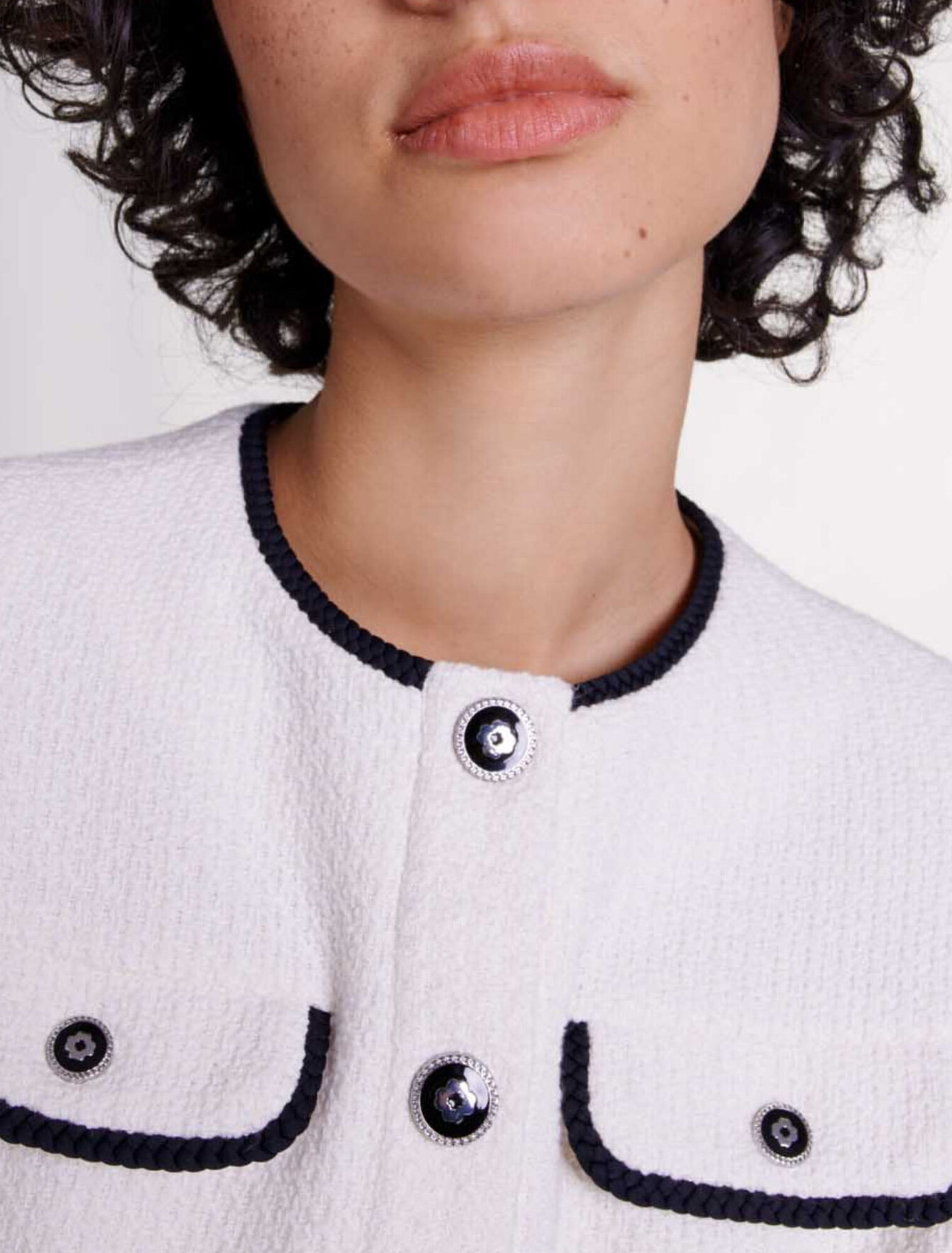 Giacca aderente in tweed