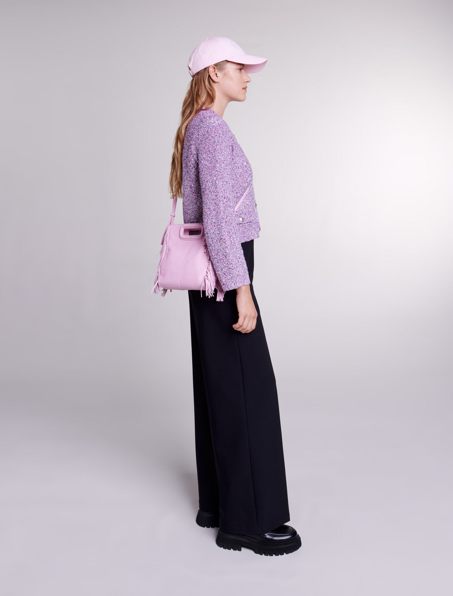 Cardigan in maglia con lustrini