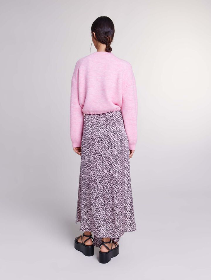 Pull corto in maglia allacciato