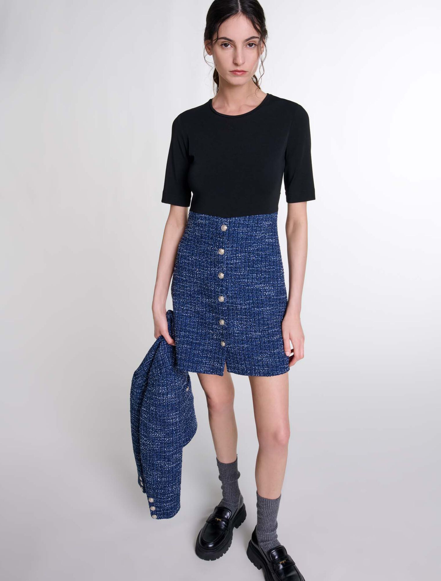 Abito 2 in 1 in tweed